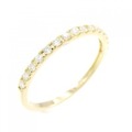 【リメイク】K18YG ハーフエタニティ ダイヤモンド リング 0.20CT
