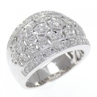 750WG ダイヤモンド リング 0.50CT