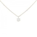 K18PG ダイヤモンド ネックレス 0.225CT I VS2 Good