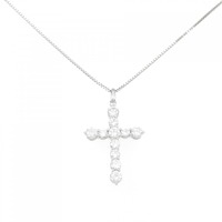 PT クロス ダイヤモンド ネックレス 2.407CT