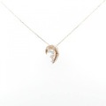 K18PG ダイヤモンド ネックレス 0.12CT