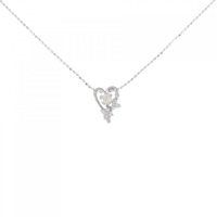 K18WG ハート ダイヤモンド ネックレス 0.20CT