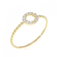【リメイク】K18YG ダイヤモンド リング 0.10CT
