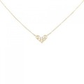 K18PG ハート ダイヤモンド ネックレス 0.08CT