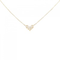 K18PG ハート ダイヤモンド ネックレス 0.08CT