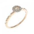 K18PG/PT ダイヤモンド リング 0.20CT