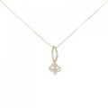 K18YG ダイヤモンド ネックレス 0.39CT