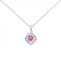 PT ルビー ネックレス 0.44CT