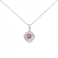 PT ルビー ネックレス 0.44CT