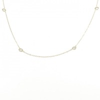 K18YG ダイヤモンド ネックレス 1.02CT