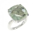 K18WG クオーツ リング 11.89CT