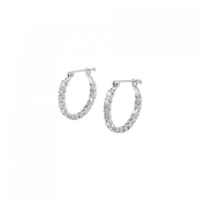 PT フープ ダイヤモンド ピアス 1.00CT