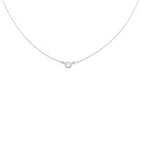 ティファニー バイザヤード ネックレス 0.20CT F VVS2 EXT