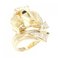 K18YG ダイヤモンド リング 0.10CT