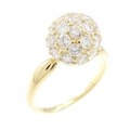 K18YG ダイヤモンド リング 1.53CT