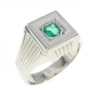 PT エメラルド リング 0.30CT