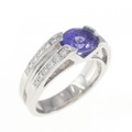 PT タンザナイト リング 1.12CT