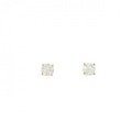 ティファニー ソリティア ピアス 0.38CT I VS2 3EXT