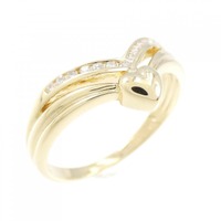 K18YG ハート ダイヤモンド リング 0.09CT
