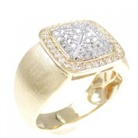 K18YG/K18WG ダイヤモンド リング 0.45CT