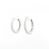 【新品】PT ダイヤモンド ピアス 0.406CT