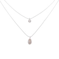 K18PG/K18WG ダイヤモンド ネックレス 0.30CT