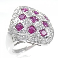 K18WG ルビー リング 1.15CT