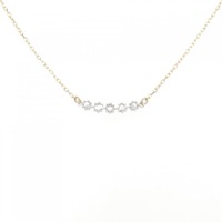 K18WG/K18YG ダイヤモンド ネックレス 0.09CT
