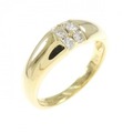 K18YG ダイヤモンド リング 0.20CT