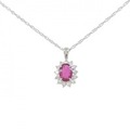 PT ルビー ネックレス 0.84CT