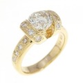 K18YG ダイヤモンド リング 1.13CT
