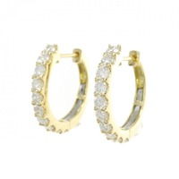 【新品】K18YG ダイヤモンド ピアス 1.002CT