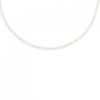 シルバークラスプ アコヤパール ネックレス 2.5-3mm