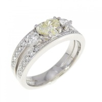PT ハート ダイヤモンド リング 0.475CT