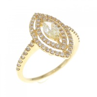 【新品】K18YG ダイヤモンド リング 0.26CT