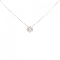 【新品】PT フラワー ダイヤモンド ネックレス 0.10CT