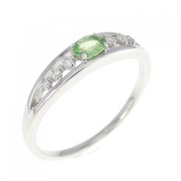 K18WG ガーネット リング 0.18CT