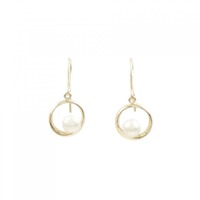 K10YG 淡水パール ピアス 4.0mm