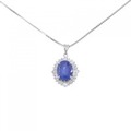 PT サファイヤ ネックレス 4.15CT
