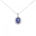【リメイク】PT サファイヤ ネックレス 3.781CT スリランカ産