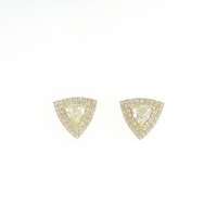 【新品】K18YG ダイヤモンド ピアス 0.55CT