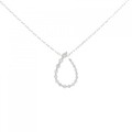 K18WG ダイヤモンド ネックレス 0.26CT