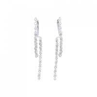 K18WG ダイヤモンド ピアス 1.00CT