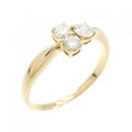 K18YG ダイヤモンド リング 0.30CT