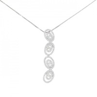 K18WG ダイヤモンド ネックレス 0.66CT