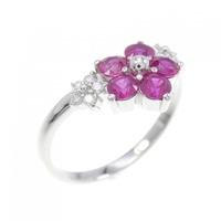 PT フラワー ルビー リング 0.73CT