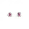 PT ルビー ピアス 0.83CT