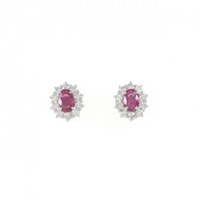 PT ルビー ピアス 0.83CT