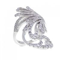 750WG ダイヤモンド リング 1.04CT