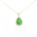 【リメイク】K18YG ヒスイ ネックレス 5.490CT